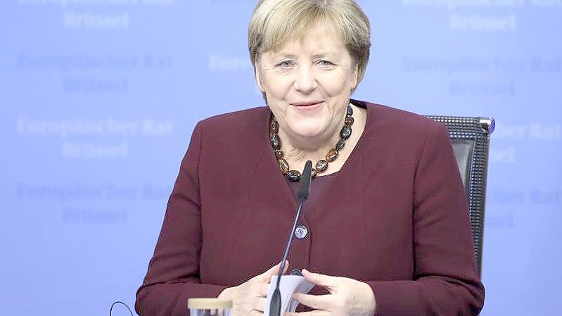 Angela Merkel bezeichnete den Flüchtlingszustrom als eine der größten Herausforderungen ihrer Amtszeit. Foto: Aris Oikonomou/Pool AFP/AP/dpa