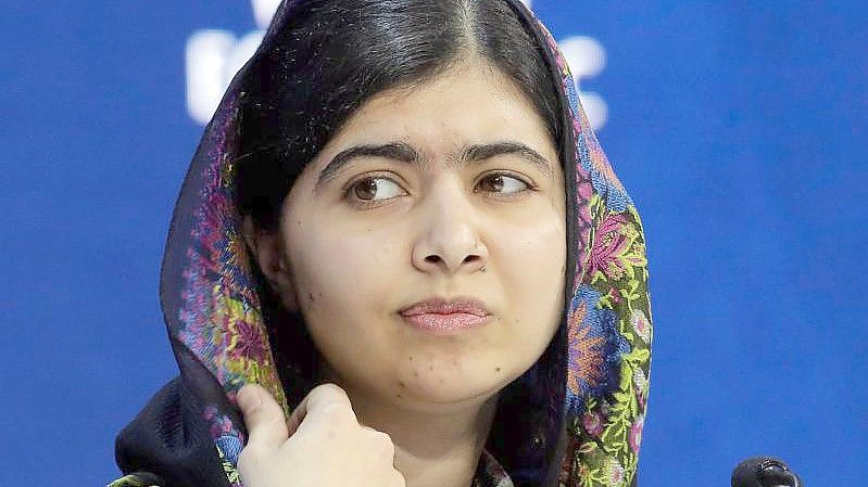 Die Kinderrechtsaktivistin und Nobelpreisträgerin Malala Yousafzai nimmt am Weltwirtschaftsforum teil. (Archivbild). Foto: Markus Schreiber/AP/dpa