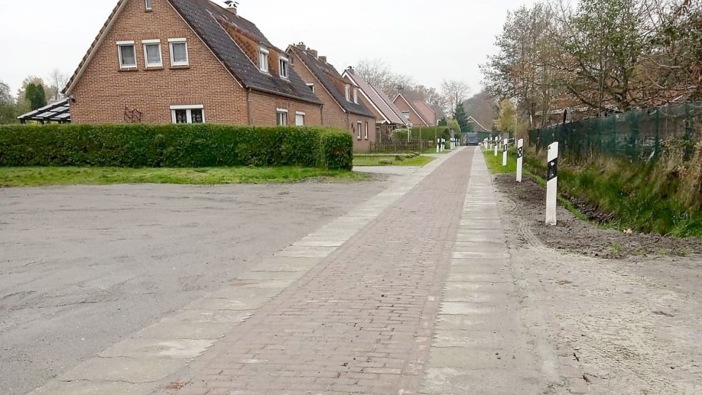 Die Straße Am Sportplatz in Münkeboe wurde saniert. Foto: Gemeinde Südbrookmerland