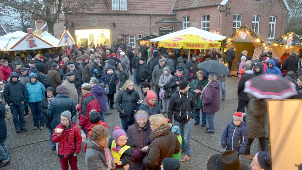 Einen Weihnachtsmarkt in Timmel wird es dieses Jahr nicht geben. Archivfoto: Aiko Recke