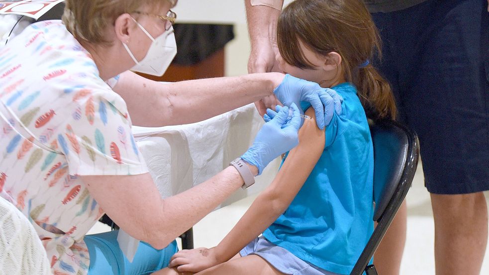 Hier werden Kinder in Florida mit dem Biontech-Impfstoff gegen Covid-19 geimpft. Foto: imago images/ZUMA Wire