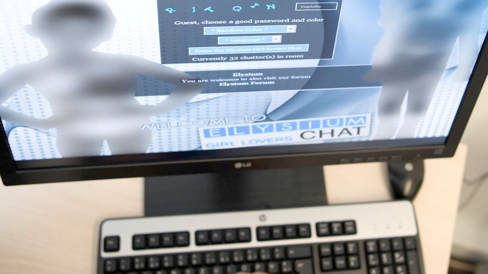 Ein Beispiel des Bundeskriminalamtes für eine Internetseite, auf der Kinderpornografie angeboten wurde. Foto: picture alliance/dpa