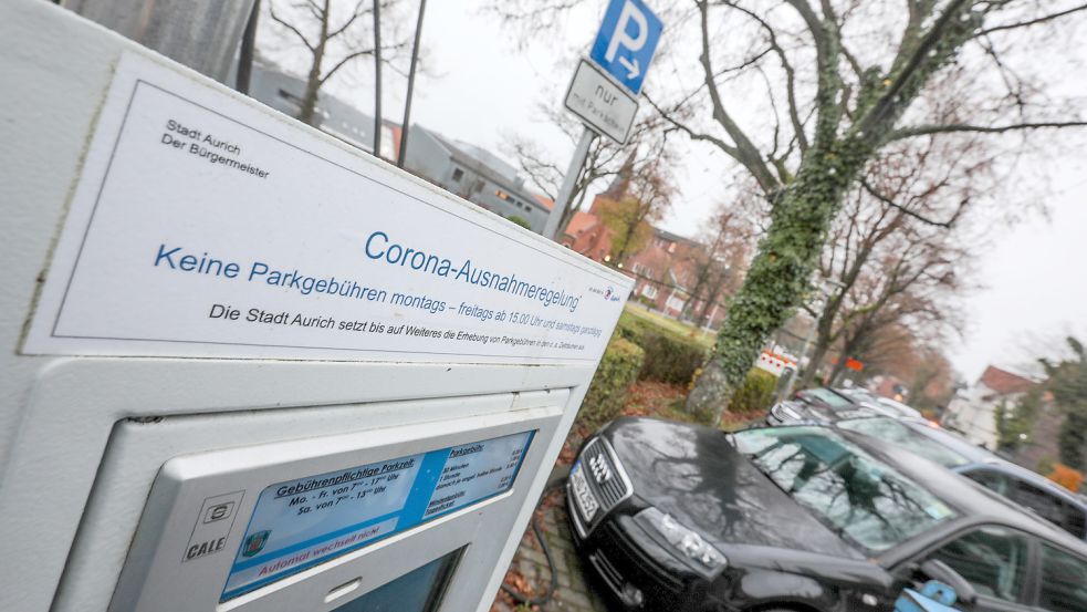 Auch im kommenden Jahr darf in Aurich ab 15 Uhr und am Wochenende gratis geparkt werden. Foto: Romuald Banik