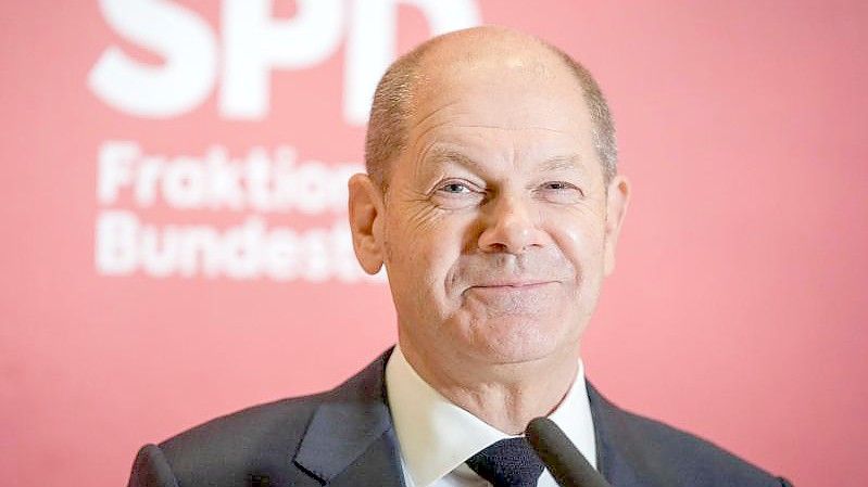 Olaf Scholz soll in der Nikolauswoche ab dem 6. Dezember zum Kanzler gewählt werden. Foto: Kay Nietfeld/dpa