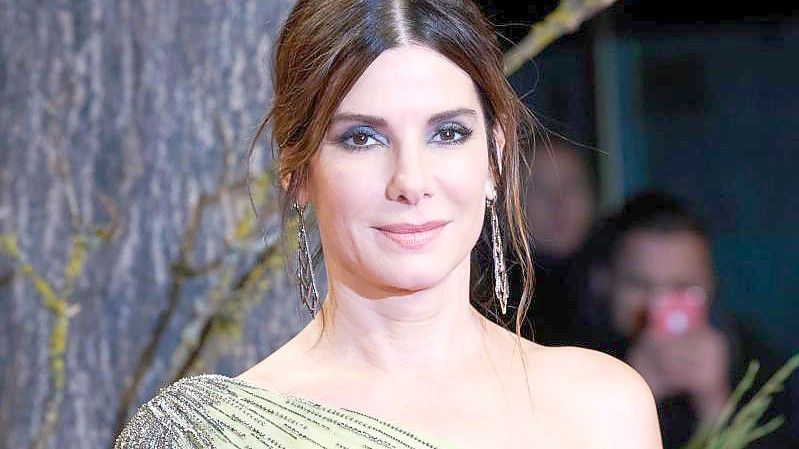 Schauspielerin Sandra Bullock bei der Europapremiere des Thrillers „Bird Box“ 2018 in Berlin. Foto: Annette Riedl/dpa