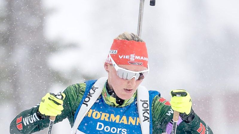 Denise Herrmann ist zum Biathlon-Auftakt gefordert. Foto: Sven Hoppe/dpa