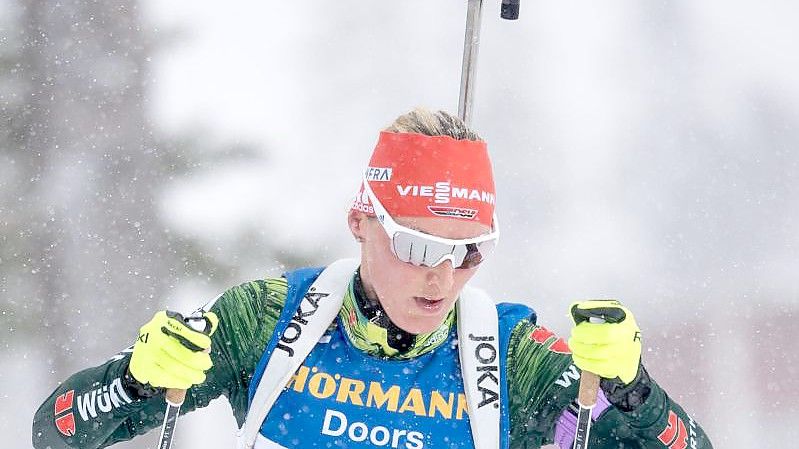 Denise Herrmann ist zum Biathlon-Auftakt gefordert. Foto: Sven Hoppe/dpa