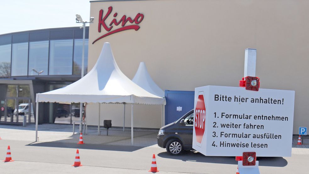 Im April öffnete der Test-Drive-in zum ersten Mal. Foto: Heino Hermanns