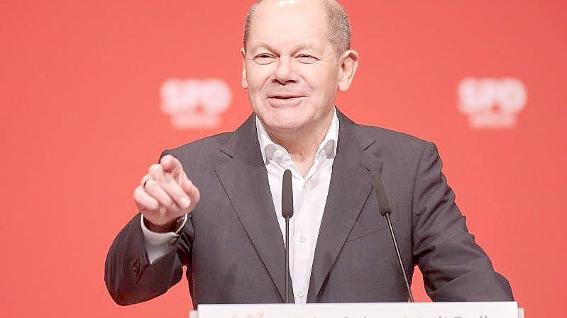 Steht vor einer ganz besonderen Woche: Der designierte Bundeskanzler Olaf Scholz. Foto: Annette Riedl/dpa