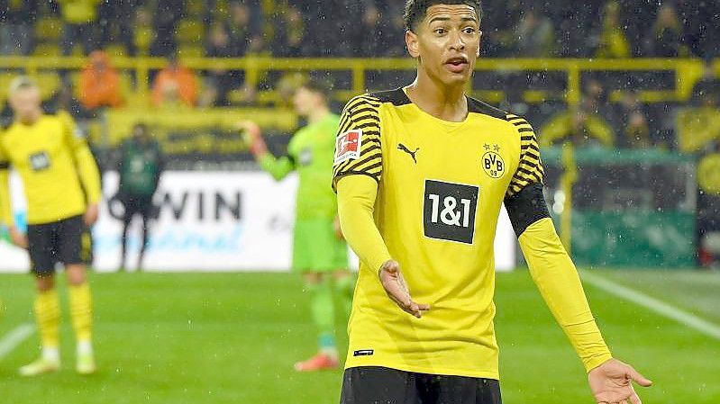 BVB-Profi Jude Bellingham muss eine Geldstrafe zahlen, aber wurde nicht gesperrt. Foto: Bernd Thissen/dpa