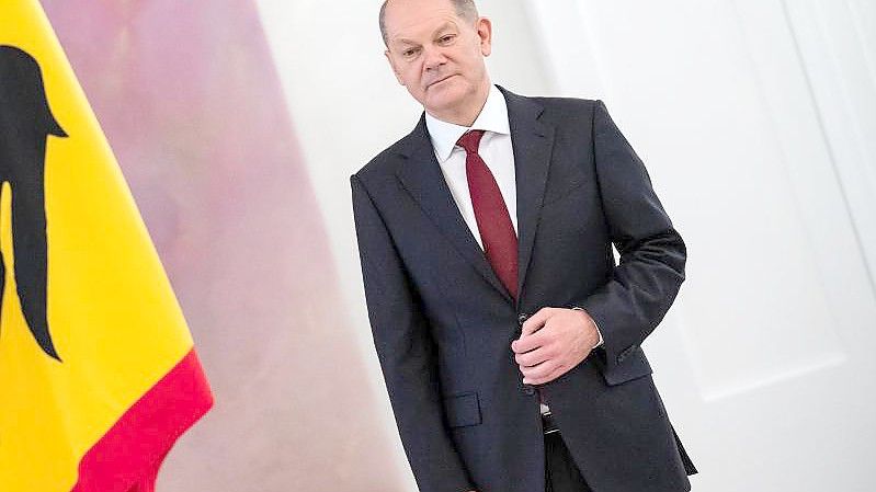 Zurückhaltend in der Frage eines möglichen politischen Boykotts der Winterspiele in Peking: Der neue Bundeskanzler Olaf Scholz. Foto: Bernd Von Jutrczenka/dpa
