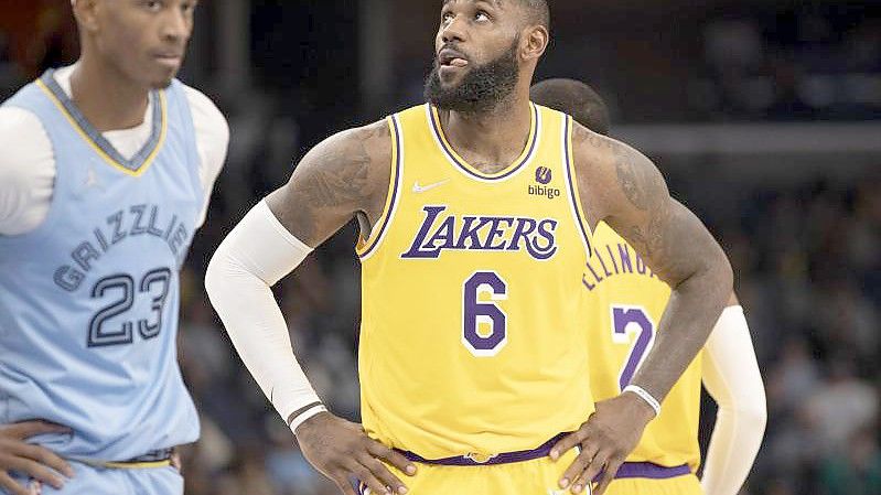 Auch das 100. Triple-Double von LeBron James half den Los Angeles Lakers nicht. Foto: Nikki Boertman/AP/dpa