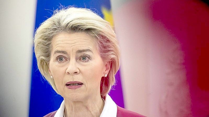 Die Präsidentin der Europäischen Kommission: Ursula von der Leyen. Foto: Mindaugas Kulbis/AP/dpa