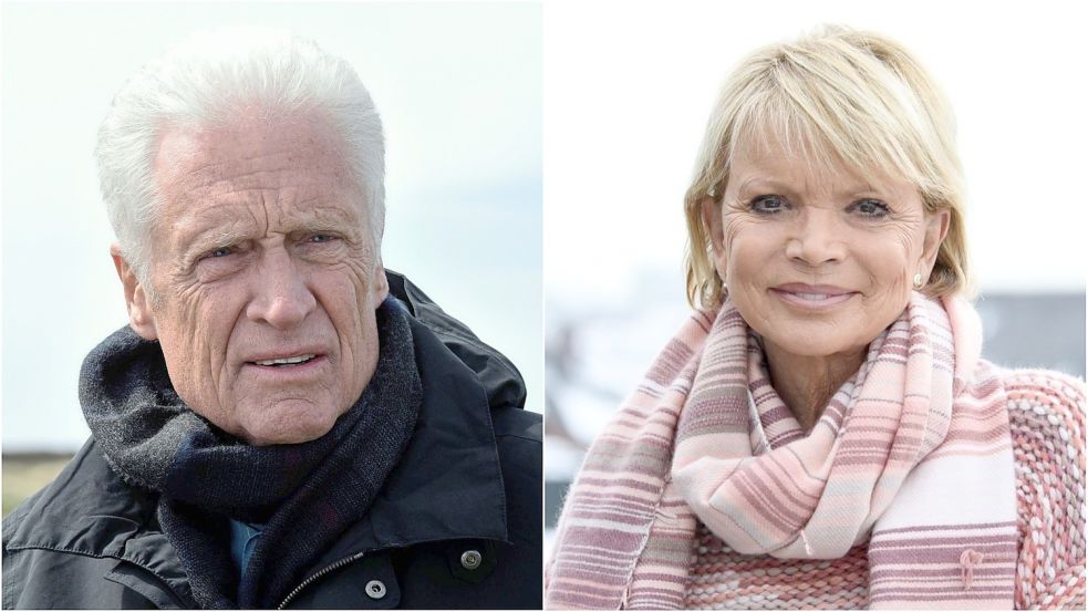 Schauspieler Robert Atzorn und Schauspielerin Uschi Glas sind bei Proben für eine Theateraufführung aneinander geraten. Der Grund: Atzorn wollte sich laut Uschi Glas nicht auf Corona testen lassen. Foto: dpa/Sven Hoppe, ZDF, Collage: NOZ