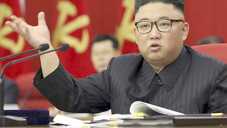 Als er die Macht in dem totalitären Staat übernahm, war er nicht einmal 30 Jahre alt: Kim Jong Un. Foto: KCNA/KNS/AP/dpa
