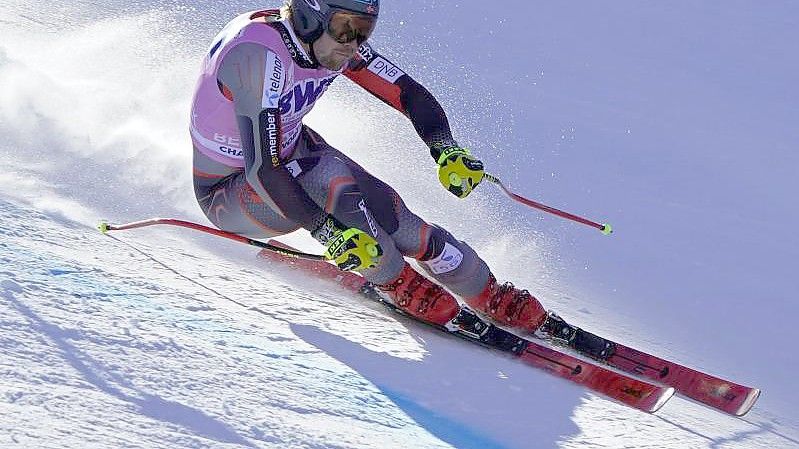 Der Norweger Aleksander Aamodt Kilde hat beim Super-G in Gröden seinen dritten Weltcup-Erfolg in Serie gefeiert. Foto: Robert F. Bukaty/AP/dpa