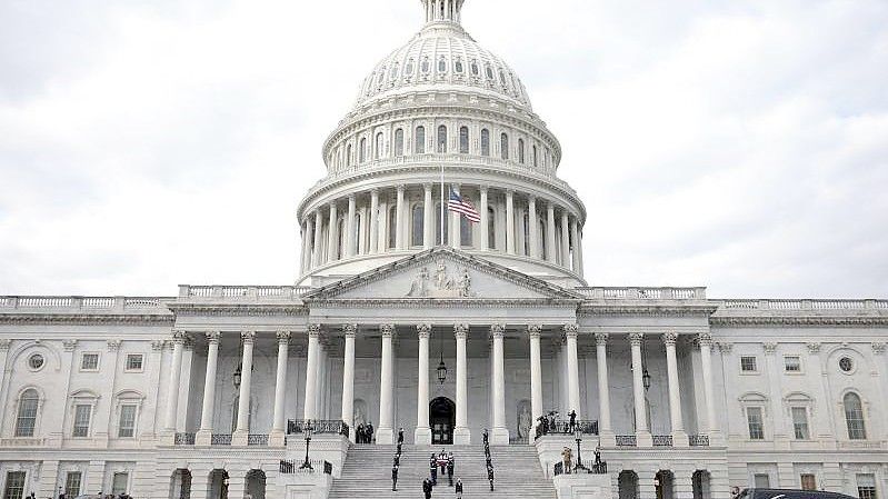 Das US-Kapitol in Washington, Sitz von Repräsentantenhaus und Senat. Foto: Anna Moneymaker/Pool Getty Images North America/AP/dpa