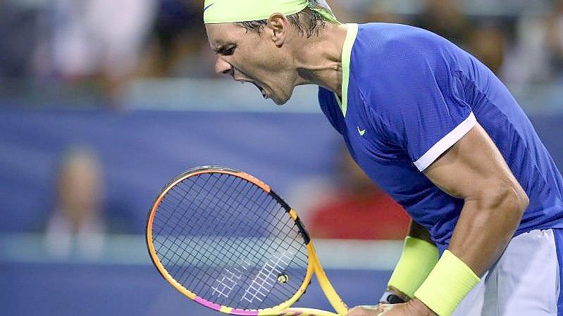 Rafael Nadal wurde positiv auf das Coronavirus getestet. Foto: Nick Wass/AP/dpa