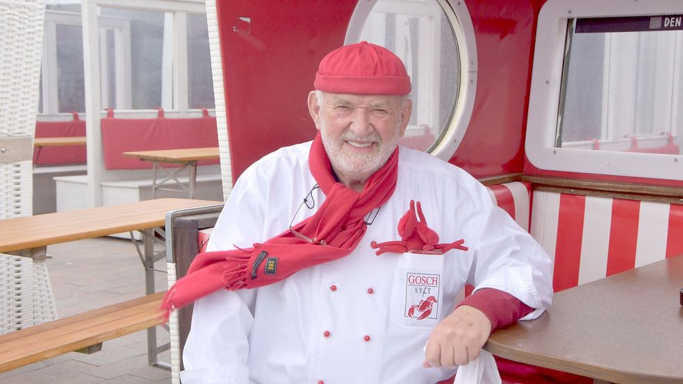 Kult-Gastronom Jürgen Gosch in List. Foto: Pischel