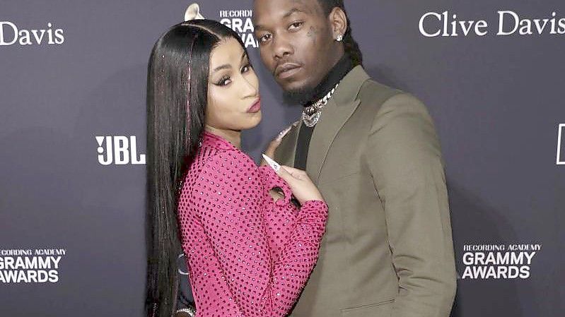 Offset freut sich über einen ganz besonders großzügigen Scheck von Cardi B. Foto: Mark Von Holden/Invision/AP/dpa