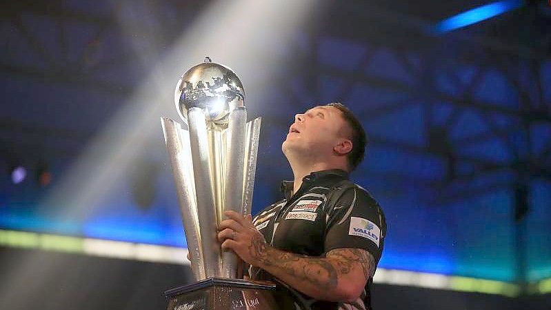 Startete als Darts-Weltmeister ins Jahr 2021: Gerwyn Price. Foto: Adam Davy/PA Wire/dpa