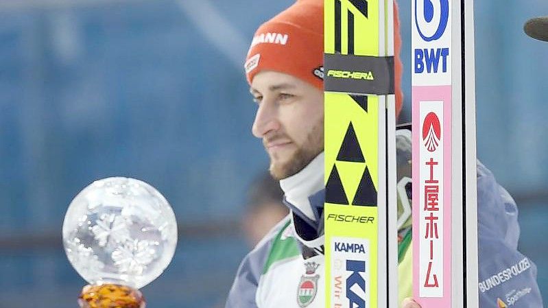 Verbuchte mit Platz zwei in Garmisch-Partenkirchen sein bislang bestes Saisonergebnis: Markus Eisenbichler. Foto: Angelika Warmuth/dpa