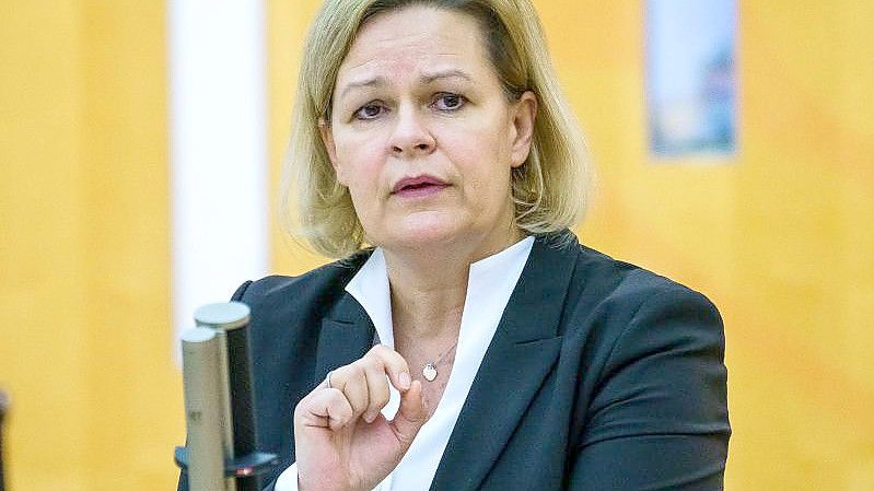 Bundesinnenministerin Nancy Faeser. Foto: Andreas Arnold/dpa