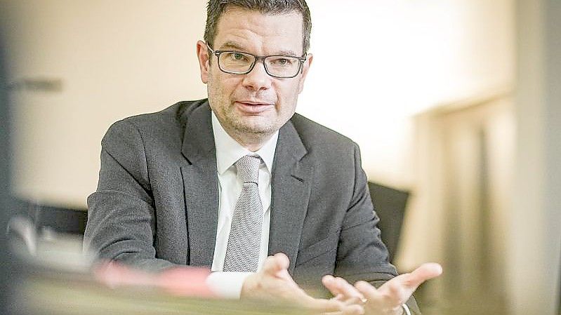 Justizminister Marco Buschmann (FDP) im dpa-Interview. Foto: Michael Kappeler/dpa