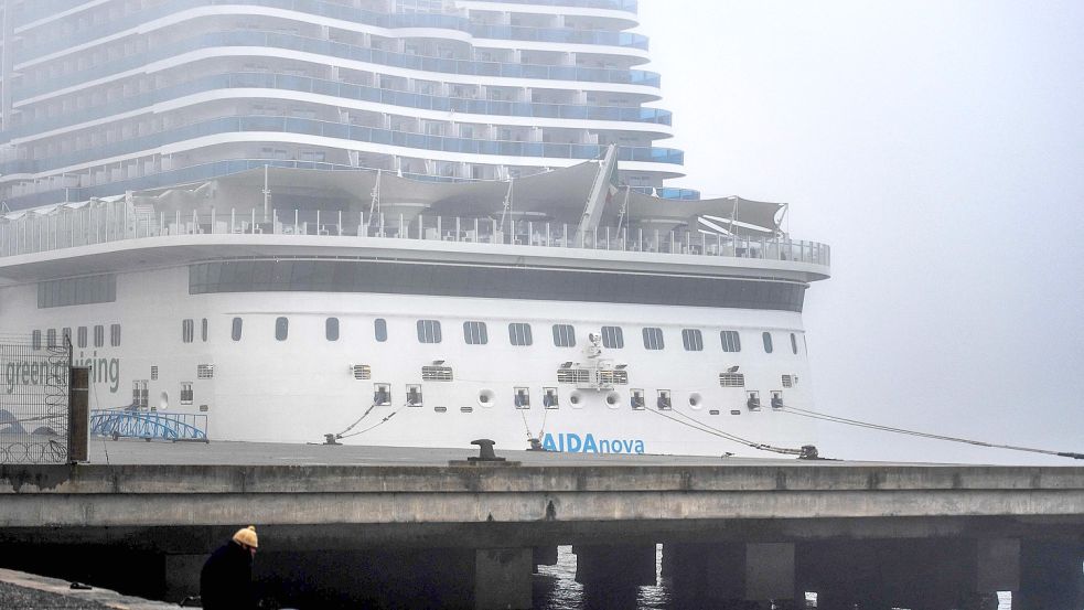 Endstation Lissabon: Die Passagiere der „Aida Nova“ wurden nach einem Corona-Ausbruch an Bord inzwischen nach Hause geflogen. Foto: AFP/PATRICIA DE MELO MOREIRA