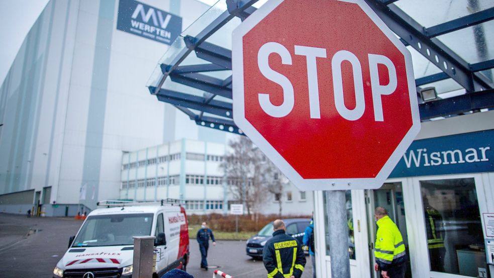 Die MV Werften in Mecklenburg-Vorpommern haben am Montag Insolvenz angemeldet. Foto: Jens Büttner/dpa