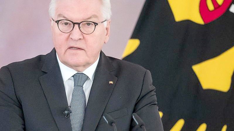 Bundespräsident Frank-Walter Steinmeier hat zur Diskussion über das Für und Wider einer Impfpflicht geladen. Foto: Bernd von Jutrczenka/dpa