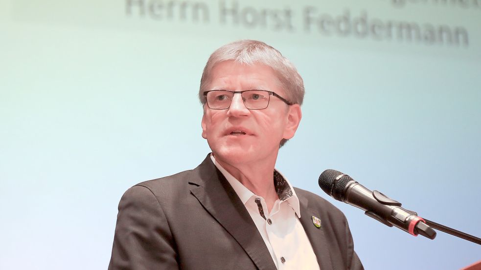 Am Rande der Bürgerbeteiligung zur klimafreundlichen Mobilität äußerte sich Bürgermeister Horst Feddermann auch zum Grünen Weg. Foto: Romuald Banik