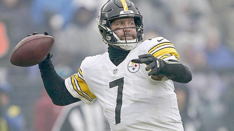 Steelers-Quarterback Ben Roethlisberger schied mit Pittsburgh aus. Foto: Evan Vucci/AP/dpa