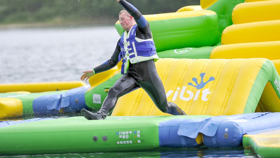 Der Aquapark wurde im vergangenen Jahr als neue Attraktion gut angenommen. Foto: Stephan Friedrichs