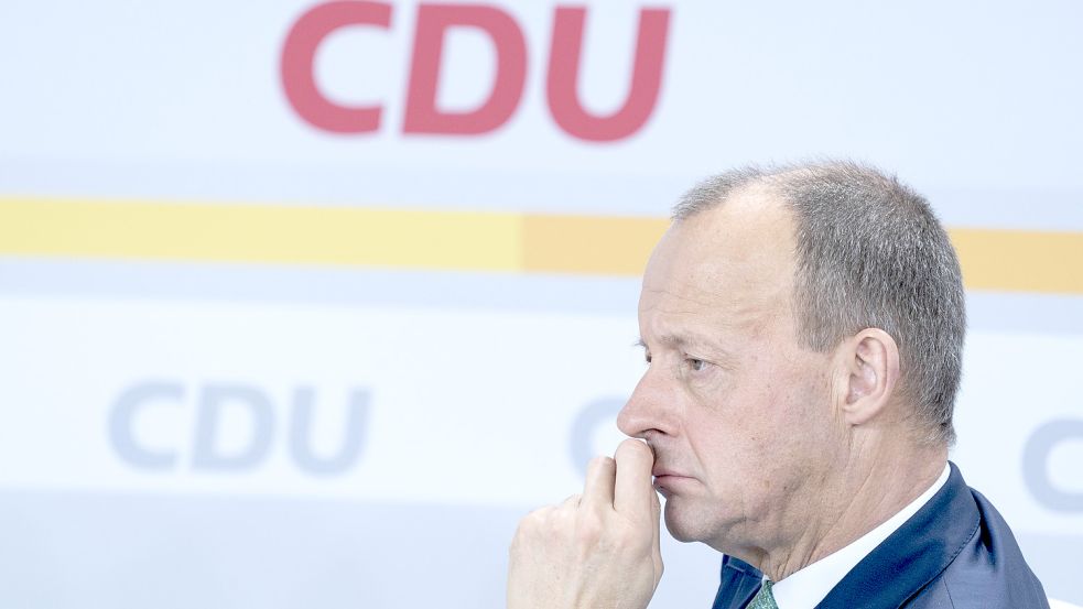 34. Parteitag der CDU Deutschlands im Konrad-Adenauer-Haus Berlin - Friedrich Merz , Parteivorsitzender;34. Parteitag d Foto: Chris Emil Janssen via www.imago-images.de