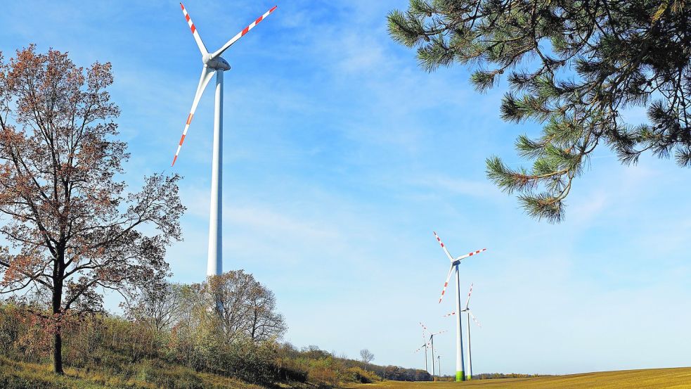 Ein Windpark im Burgenland mit Enercon-Anlagen vom Typ E-101. Archivfoto: Enercon