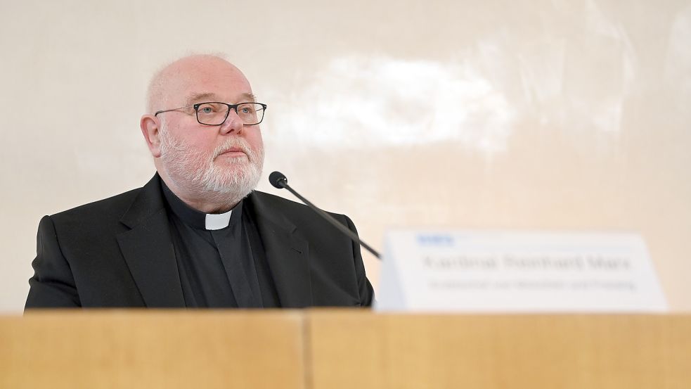 Kardinal Reinhard Marx äußerte sich am Donnerstag zum Gutachten zu sexueller Gewalt gegen Kinder und Jugendliche im katholischen Erzbistum München und Freising. Foto: dpa/Sven Hoppe