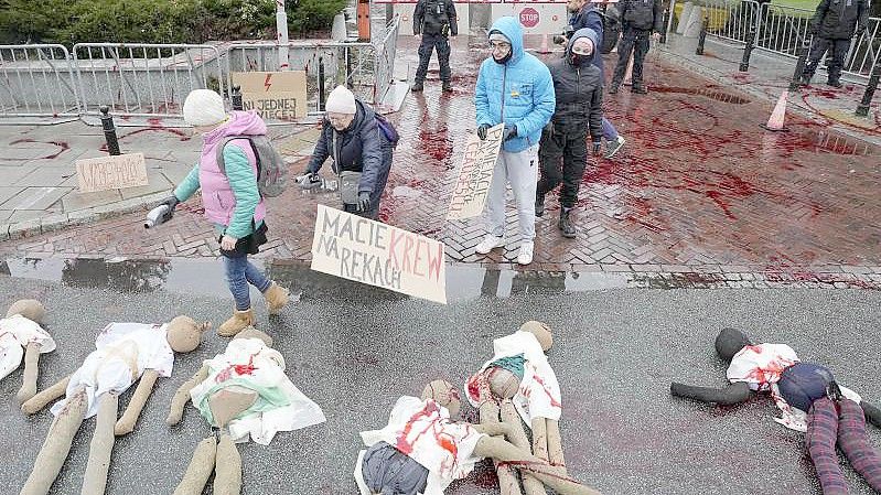 Im Polen gibt es immer wieder Proteste gegen das restriktive Abtreibungsgesetz. Foto: Czarek Sokolowski/AP/dpa
