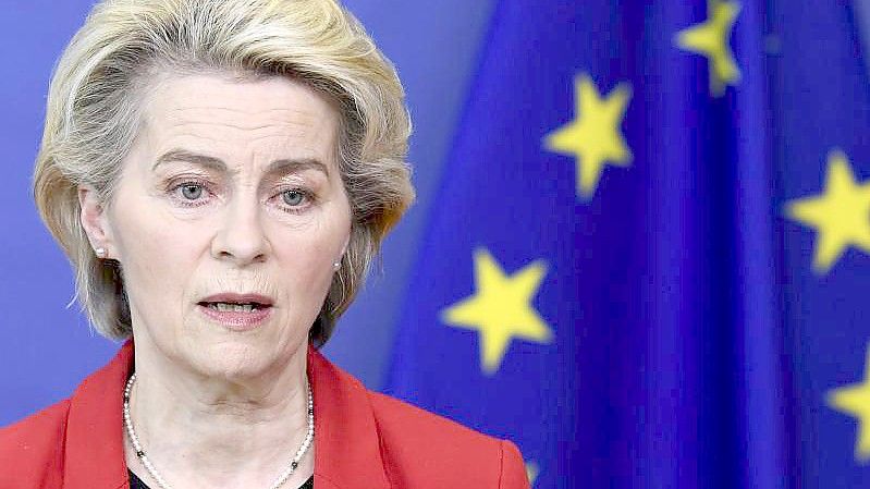 Eine scharfe Rüge hat die Europäische Bürgerbeauftragte gegen die EU-Kommission von Ursula von der Leyen ausgesprochen. Foto: John Thys/Pool AFP/AP/dpa