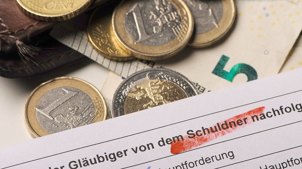 Wenig Geld im Portemonnaie und hohe Schulden: Die Insolvenzverfahren im Bezirk des Amtsgerichts Aurich sind deutlich gestiegen. Foto: DPA