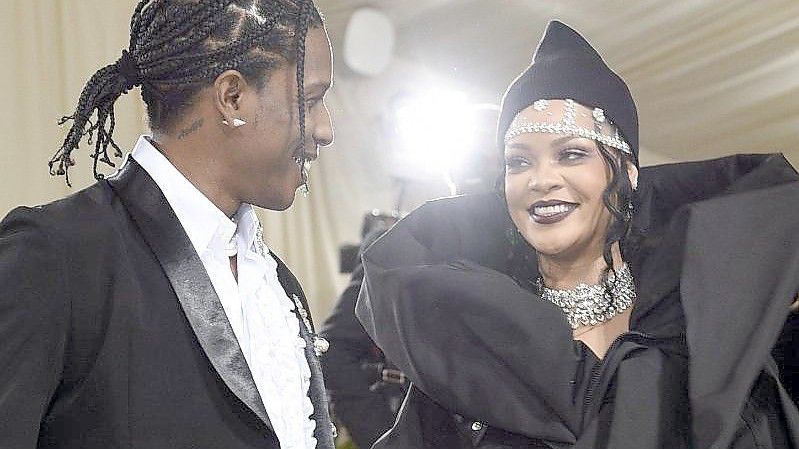 Rihanna und Asap Rocky. Foto: Evan Agostini/Invision via AP/dpa