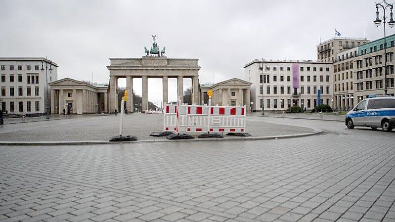 Das Brandenburger Tor in Berlin während des Lockdown. Foto: David Hutzler/dpa
