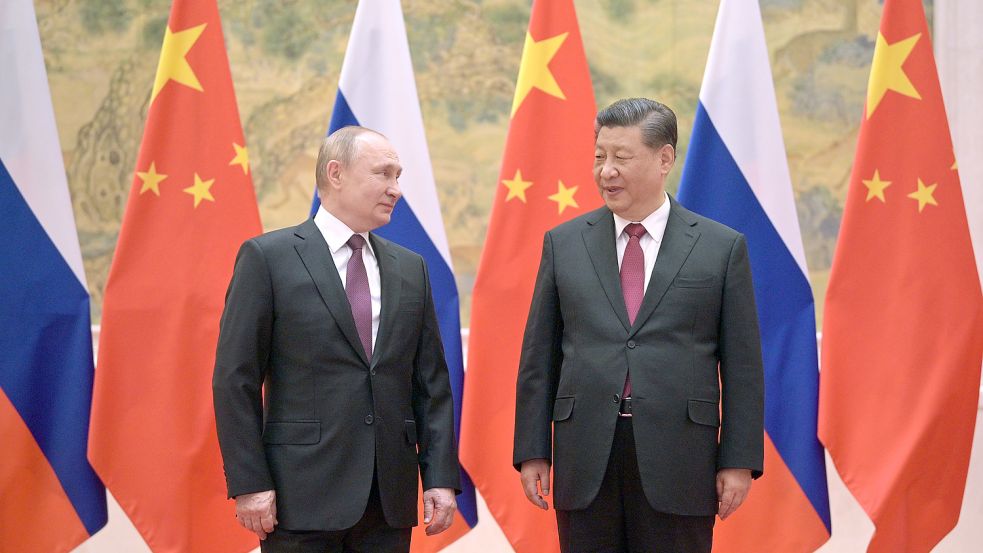 Einander zugewandt: Russlands Präsident Wladimir Putin und Chinas mächtiger Partei-und Staatschef Xi Jinping. Foto: Pool Sputnik Government/AP
