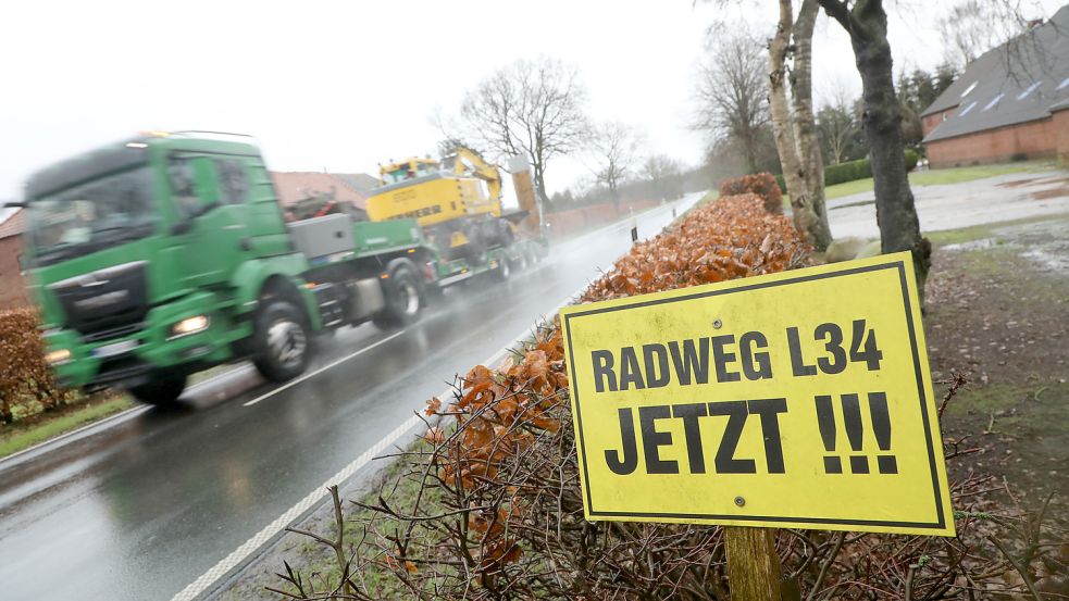 Seit Jahren fordern die Wiesenser und Brockzeteler die Verbindung ihrer Dörfer durch einen Radweg. Foto: Romuald Banik