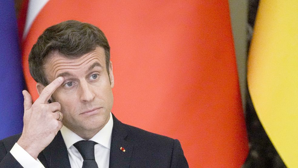 Staatsmann auf diplomatischer Mission: Frankreichs Präsident Emmanuel Macron. Foto: picture alliance/dpa/AP