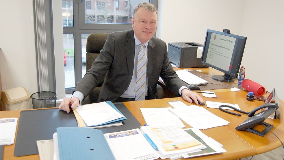 Seit 100 Tagen im Amt: Der Ihlower Bürgermeister Arno Ulrichs. Foto: Imke Cirksena