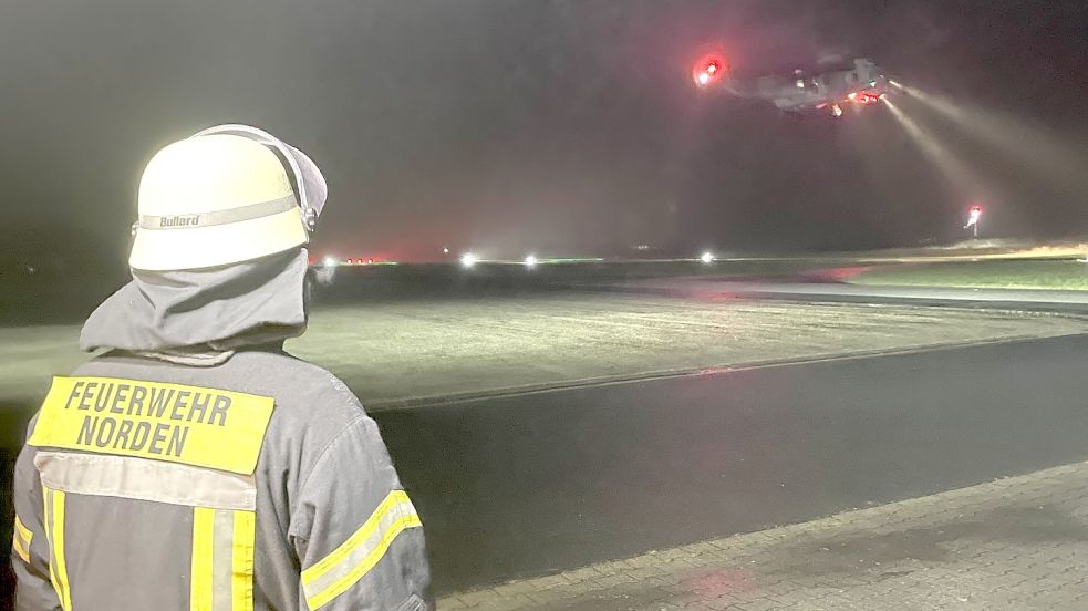 Bei schlechten Wetterbedingungen erleichtert die Beleuchtung die Landung für den Piloten.