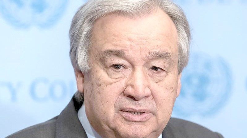 „Größtes moralisches Versagen unserer Zeit“: António Guterres. Foto: Mark Garten/UN/dpa