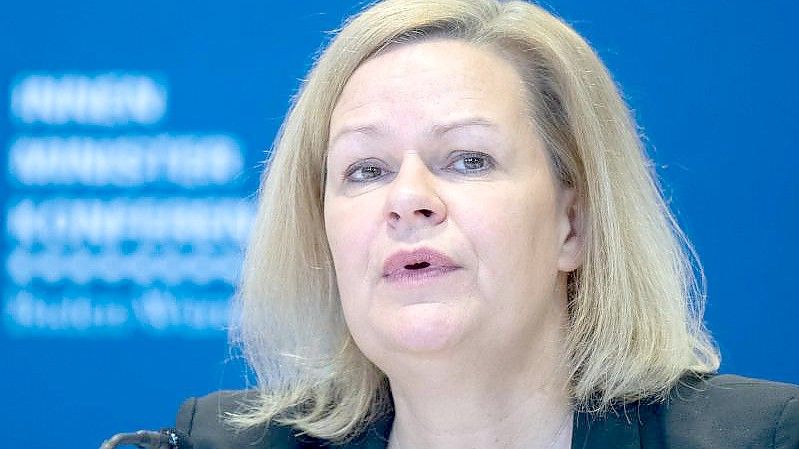Nancy Faeser, (SPD) Bundesministerin für Inneres und Heimat, erwartet Fortschritte bei der Reform des europäischen Asylsystems. Foto: Bernd Weißbrod/dpa