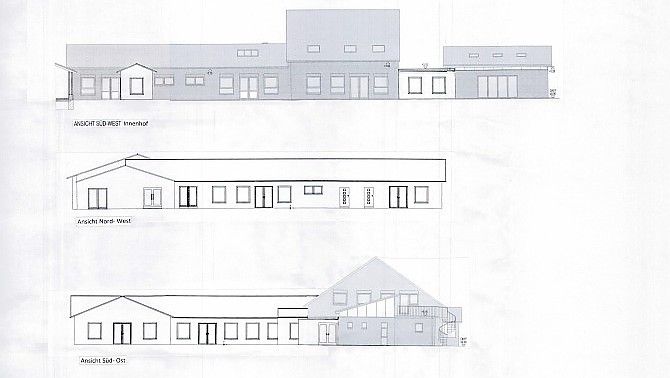 Sollen bald Wirklichkeit werden: Pläne für den Anbau der Kita in Riepe. Zeichnung: Gemeinde Ihlow